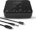 Avantree Audikast 3 – Bluetooth 5.3 Transmitter for TV Audio via Optical & AUX Outputs Only, aptX Adaptive, Dual Headphone Connection, 100ft Range – Not for HDMI–Only TVs