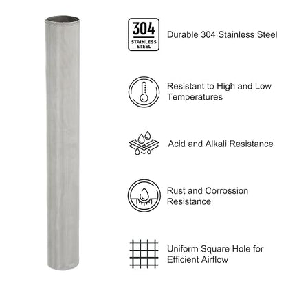 PATIKIL 40" L x 10" W Woven Wire Mesh, 300 Mesh 304 Stainless Steel Air Vent - Image 3