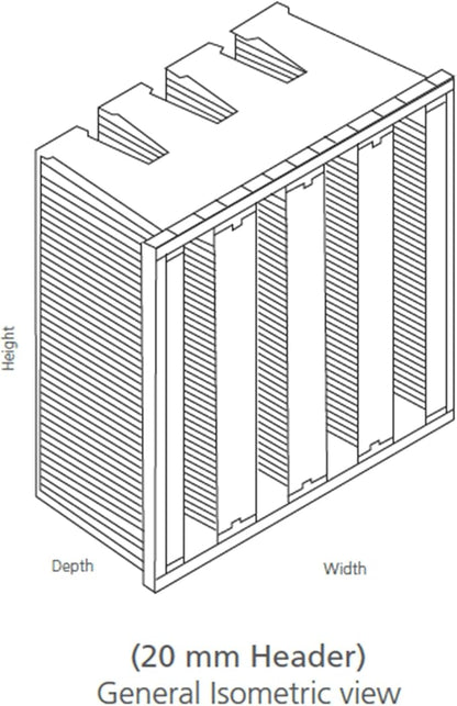 V-Bank Carbon Air Filter 12x24x12 MERV 15 – Activated Carbon Pleated HVAC - Image 2