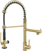 Brushed Gold Kitchen Faucet by Fapully