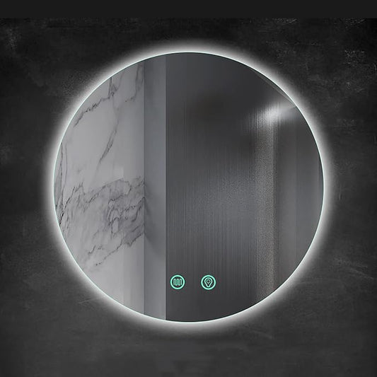 Yu Ru Wall Mirror for Bathroom, Led Illuminated Bathroom Mirror, Dimmable Touch by Yu+Ru