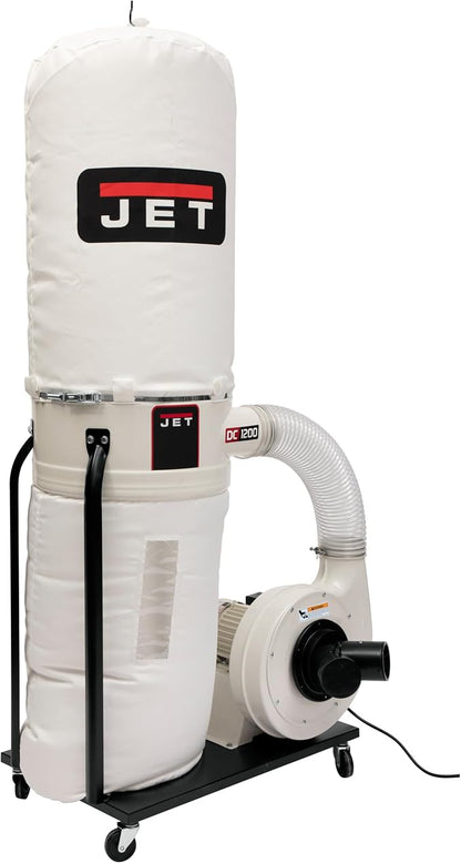 JET Vortex Cone Dust Collector, 30-Micron Bag Filter, 2 HP, 230V 1Ph by JET