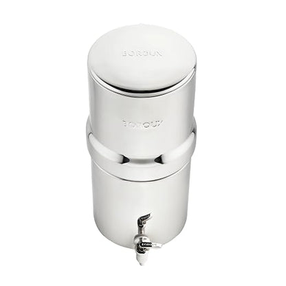 Boroux Compact Gravity-Fed Countertop Stainless Steel Water Filter System | 1.8 - Image 3