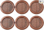 VENTS-US - 4" Brown Pack of 6 Plastic Round Vent Covers by VENTS-US