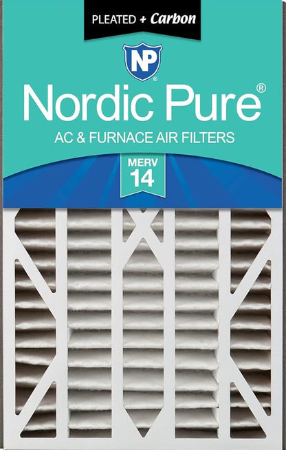 Nordic Pure 16x25x3 MERV 14 Plus Carbon Trion Air Bear Cub Replacement Air by NordicPure