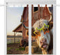 Farm Yaks Living Room Curtains 84 Inch Length, Window Curtains Tab Top by Unknown