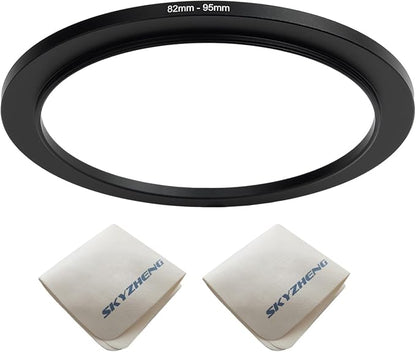 82mm Lens to 95mm Camera Lens Adapter 82mm to 95mm Step Up Ring Adapter Ring by SKYZHENG