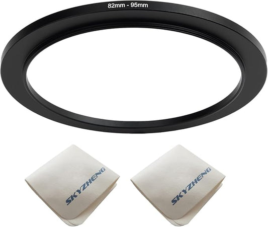 82mm Lens to 95mm Camera Lens Adapter 82mm to 95mm Step Up Ring Adapter Ring by SKYZHENG
