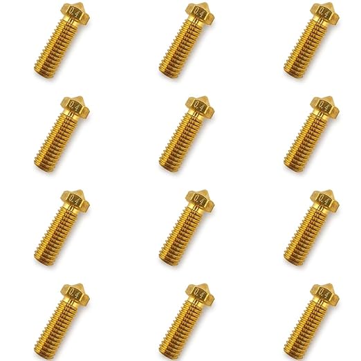 12Pcs Volcano Nozzles 0.4mm, Vyper Nozzles M6 Thread Hotend Extruder Volcano - Image 3