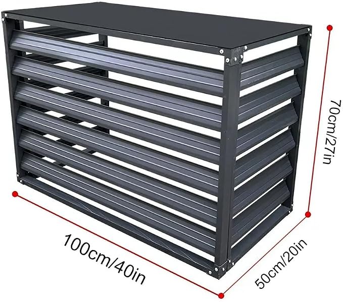 Outdoor Privacy Screen, Metal Air Conditioner Fence Cover - Image 4