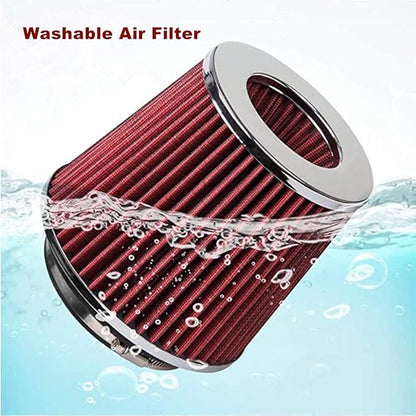 Universal 3" Inlet Cold Intake, Dry Clamp-on Air Filter - Image 2