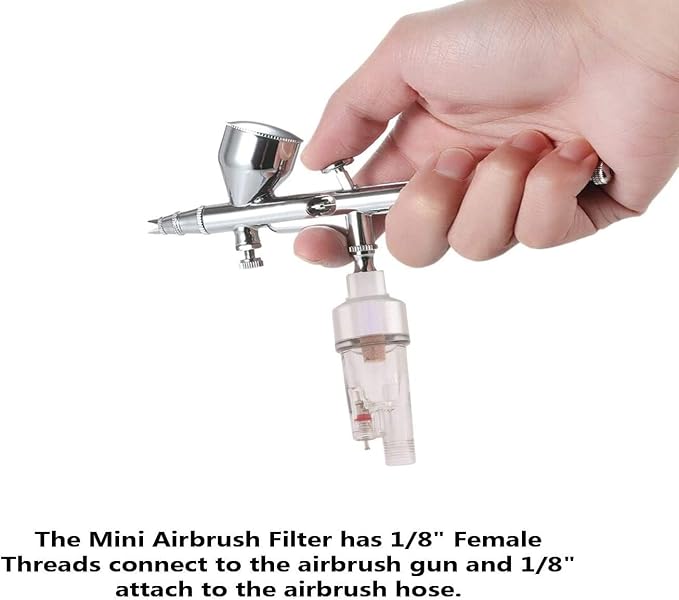 ABESTAIR Airbrush Filter in-line Water Moisture Trap Mini Air Filter Water Oil - Image 4