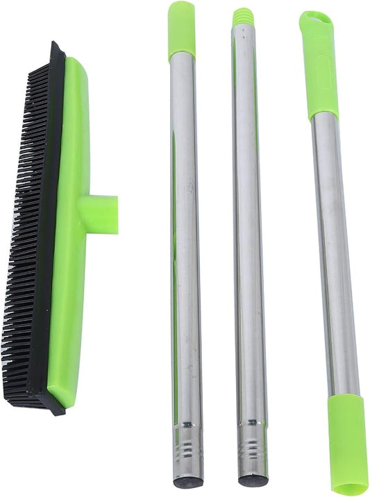 Multifunctional Broom, Telescopic Carpet Rake Rubber Pp 12.6in Brush Easy Wash by KELFEEAO