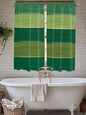 Farm Retro Green Wood Grain Window Valance Curtains, Rustic Wooden Plank by IDOWMAT