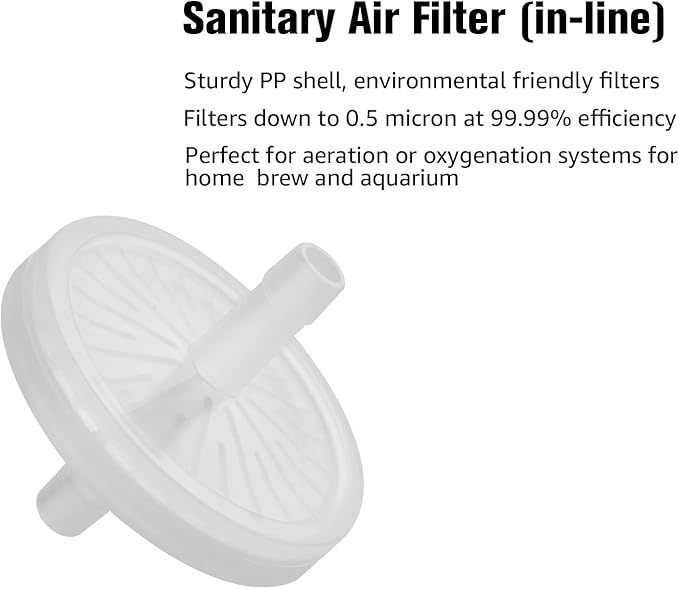 FERRODAY 5/16 Barbed Air Line Filter- Sanitary Air Filter Air Line Fittings - Image 5