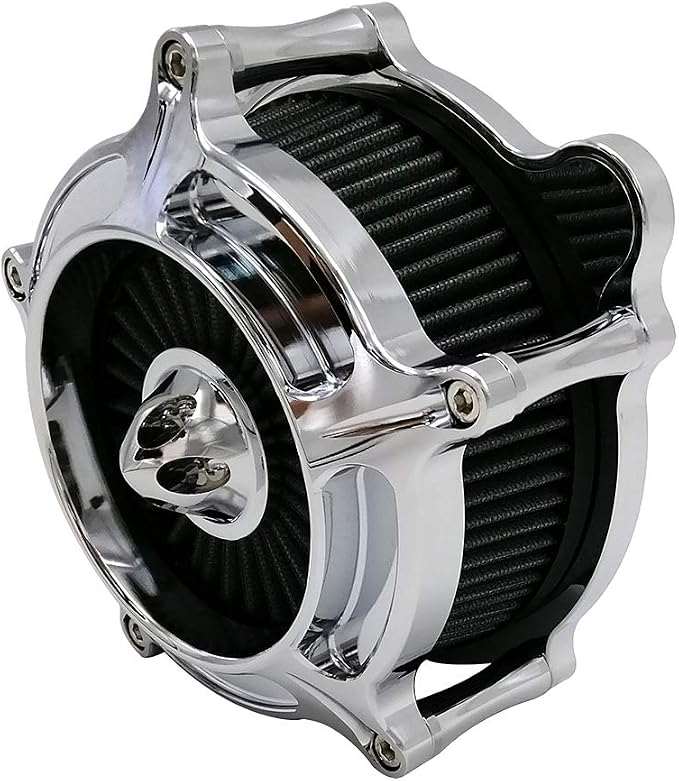 Harley Air Cleaner Turbine Intake Chrome Filter Kit Cnc Cut by Unknown
