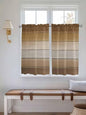Vintage Brown Gradient Wood Grain Window Valance Curtains, Farmhouse Wood Barn by IDOWMAT