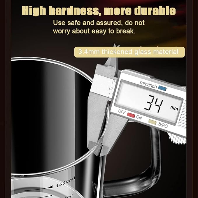 1L/35oz Glass Bacon Grease Container - Image 2
