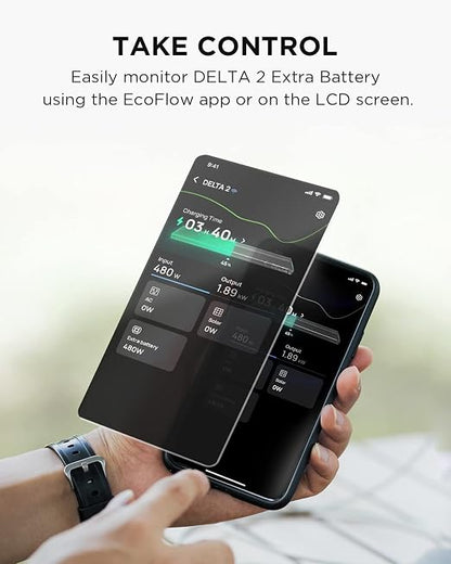 EF ECOFLOW Delta 2 Smart Extra Battery, 1024Wh LiFePO4 Expansion Battery - Image 3