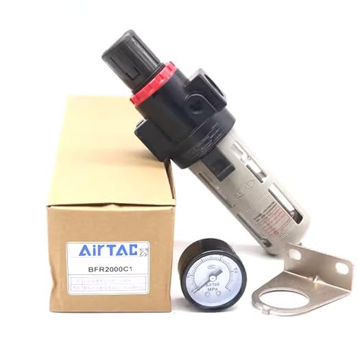 Compressed Air Pressure Filter Regulator Airtac BFR2000-C 1/4'' NPT 0-140 PSI - Image 8