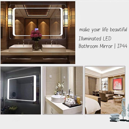 LED Bathroom Mirror with Lights Sensor Switch Illuminated Bathroom Mirror with - Image 8
