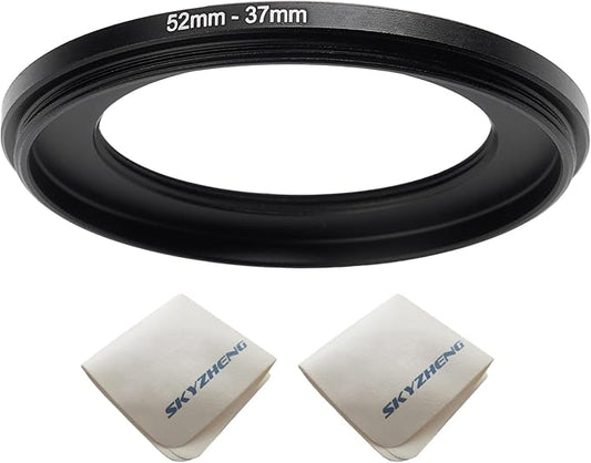 52mm Lens to 37mm Camera Lens Adapter 52mm to 37mm Step Down Ring Adapter Ring by SKYZHENG