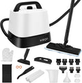 Steam Cleaner with 24-Piece Attachments, Multipurpose Steamer Mop for Home, Floor, Car, Grout, Tile, Furniture, Carpet, Couch, Window, Wall, Upholstery, Oven Grease, Canister, 1.5L Tank