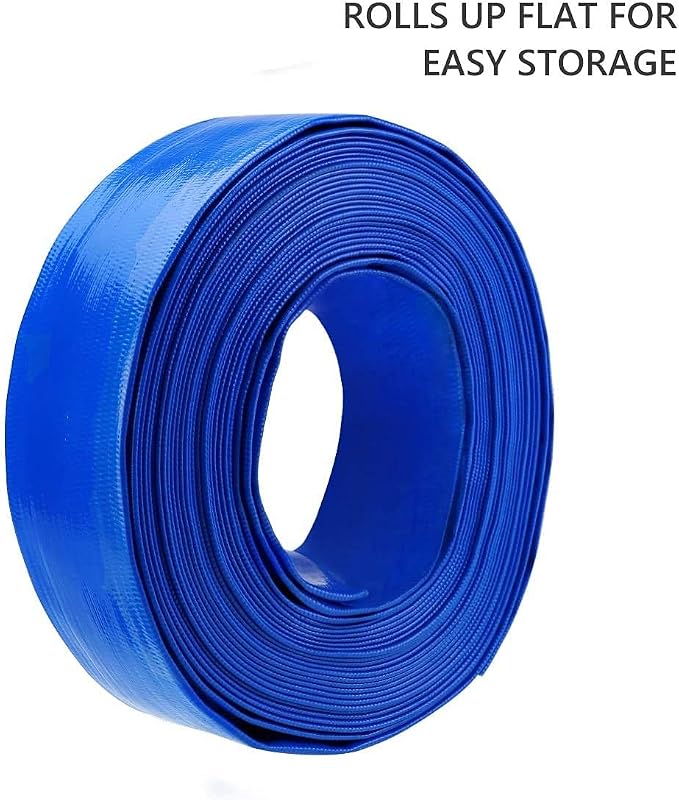 Eastrans 1 1/2 IN x 25 FT Pool Backwash Hose, Heavy Duty Flat Discharge Hose - Image 9