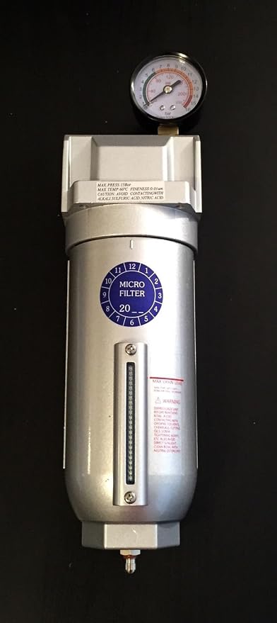 1" Large Body Industrial Compressed Air In Line Oil Coalescing Filter Oilesser by Unknown