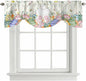 Easter Tie Up Valance Curtains for Windows, Kitchen Curtains Window Shades by Unknown