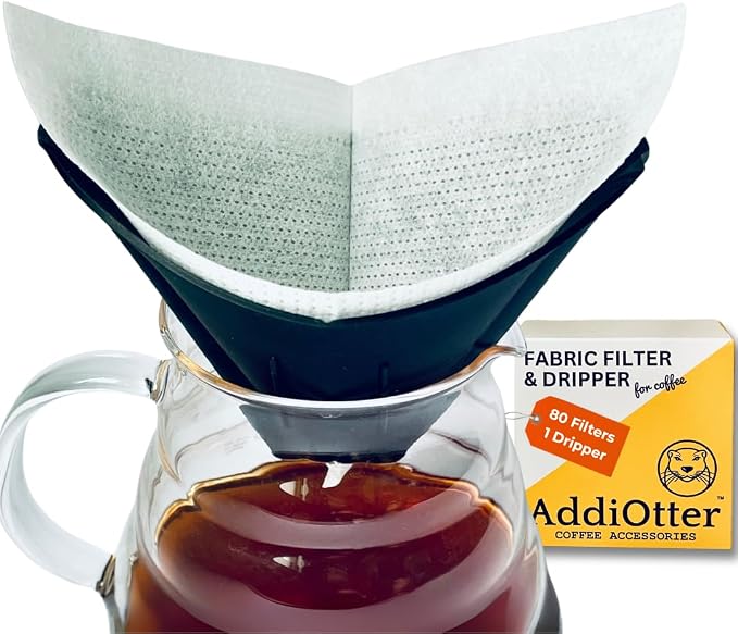 Pour-over Coffee Set Fit for 1-2 Cup Coffee Brewing at Home/Outdoors, Includes by AddiOtterCoffeeAccessories