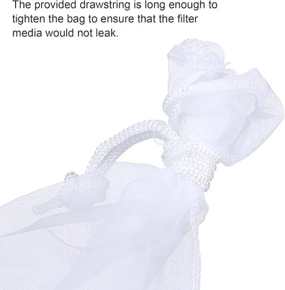 4 Pack Aquarium Filter Bags Fine Mesh Bag Filter Sock Nylon Aquarium Media Bag - Image 7