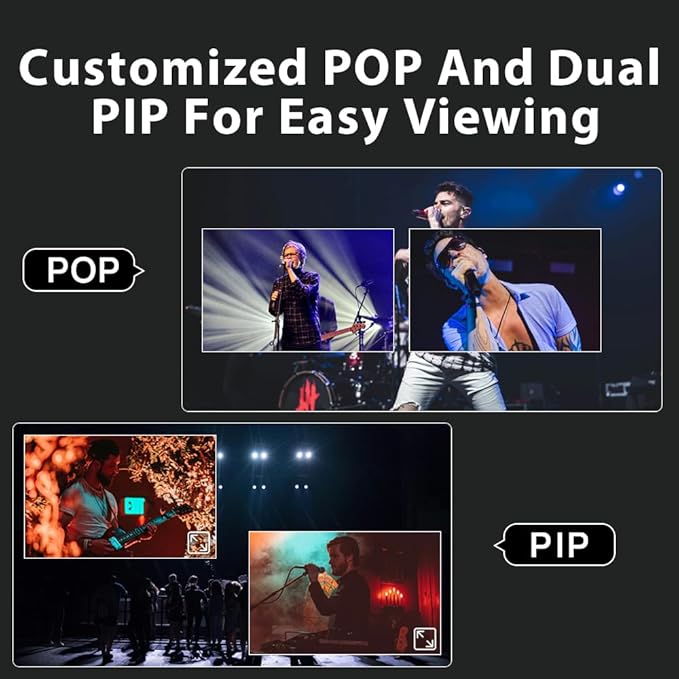 Cinetreak C2 HDMI 5.5 Inch Screen Multi-Format Professional PTZ Control Video Switcher Mixer with REC,Playback, Macro Media,Vertical Livestream （NDI updatable）
