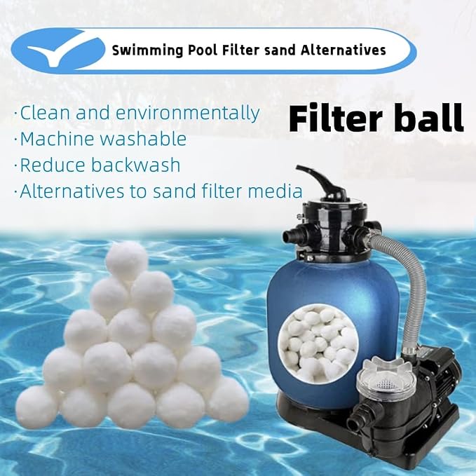 3 lbs Pool Filter Ball, for Swimming Pool Sand Filter, Lightweight Reusable - Image 5