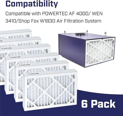 6 Pack 5-Micron Outer Air Filter Replacement Compatible - Image 2