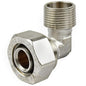 Maxline 90° Elbow Fitting 3/4 Tubing x 3/4" Male NPT Compressed Air Piping M8088 by Rapidair
