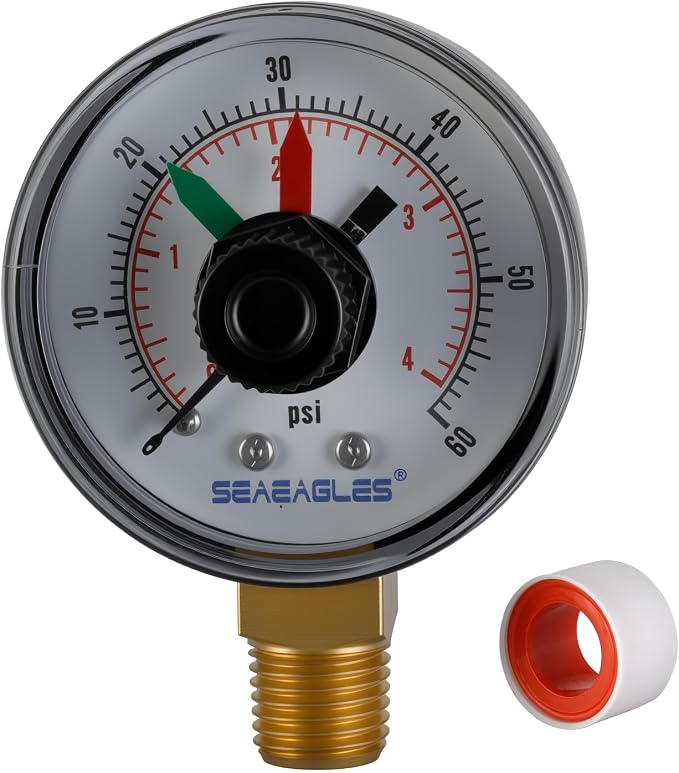 DECX271261 Boxed Pressure Gauge by SeaEagles