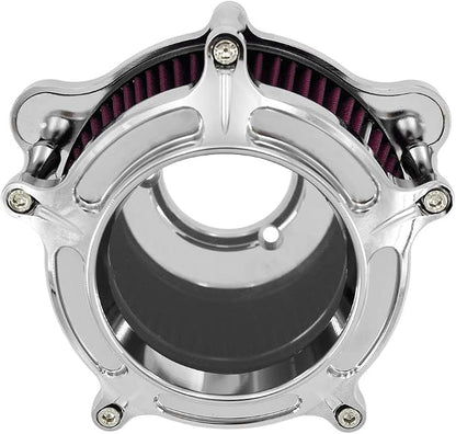 HDBUBALUS Motorcycle Air Filter Cleaner Intake Filter System Kit - Image 2