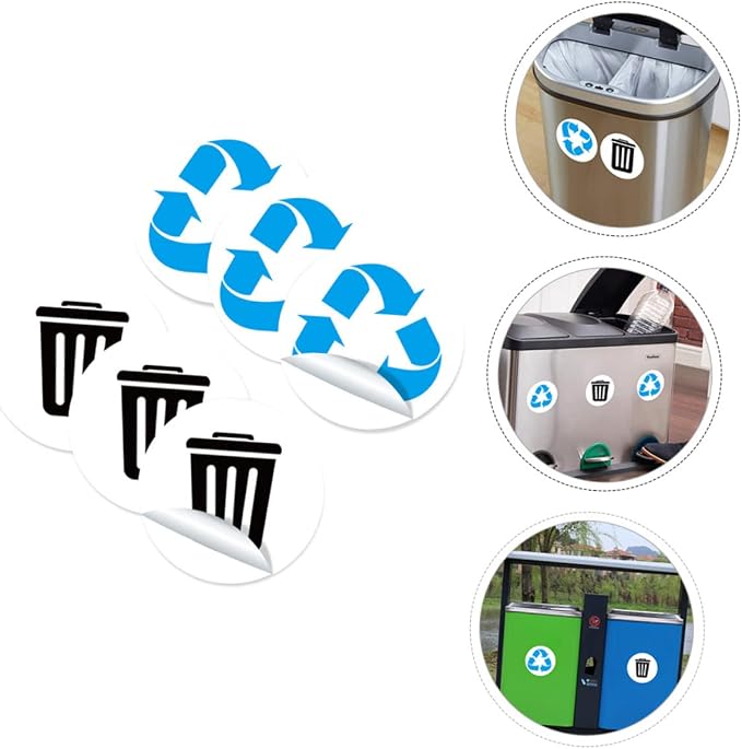 DECHOUS 1set Self-Adhesive Garbage Sorting Label Stickers of Waste Container - Image 5