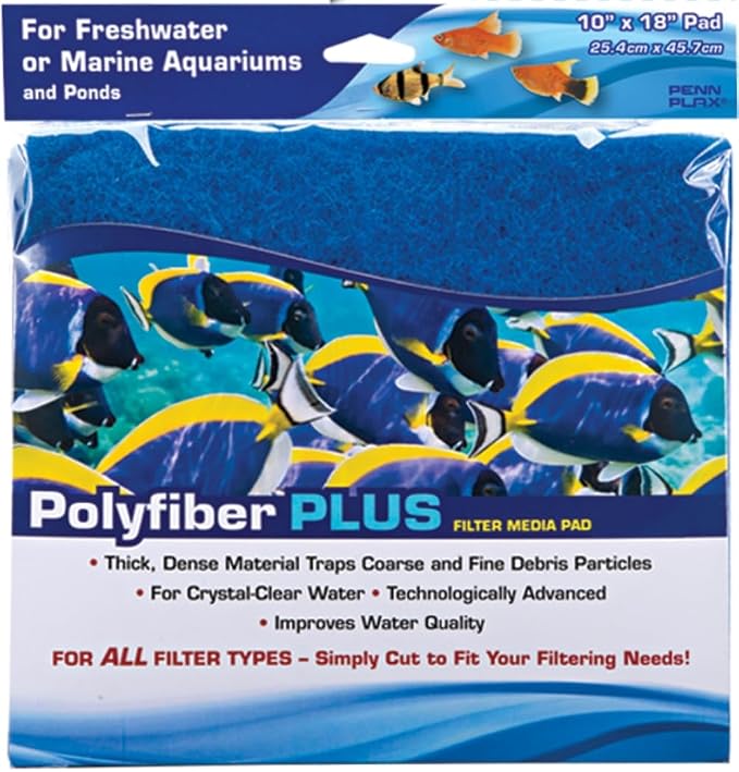 Penn-Plax Cascade Poly Fiber Plus Aquarium Filter Media Pad by Penn-Plax