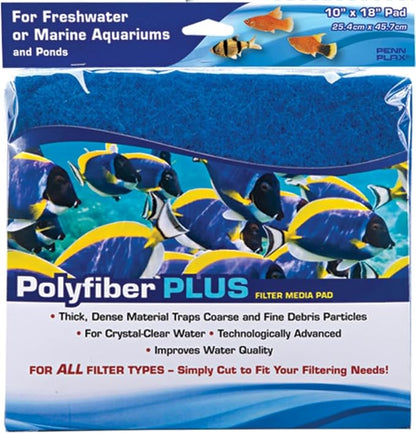 Penn-Plax Cascade Poly Fiber Plus Aquarium Filter Media Pad by Penn-Plax
