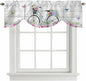 Spring Tie Up Valance Curtains for Windows, Kitchen Curtains Window Shades by Unknown