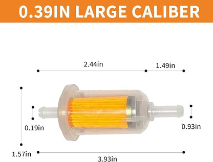 2 Pcs Motorcycle Fuel Filter, High Flow Inline Diesel Gasoline Fuel Filter - Image 2