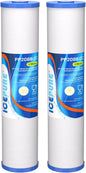 ICEPURE 5 Micron 20" x 4.5" Whole House Sediment and Carbon Water Filter by ICEPURE