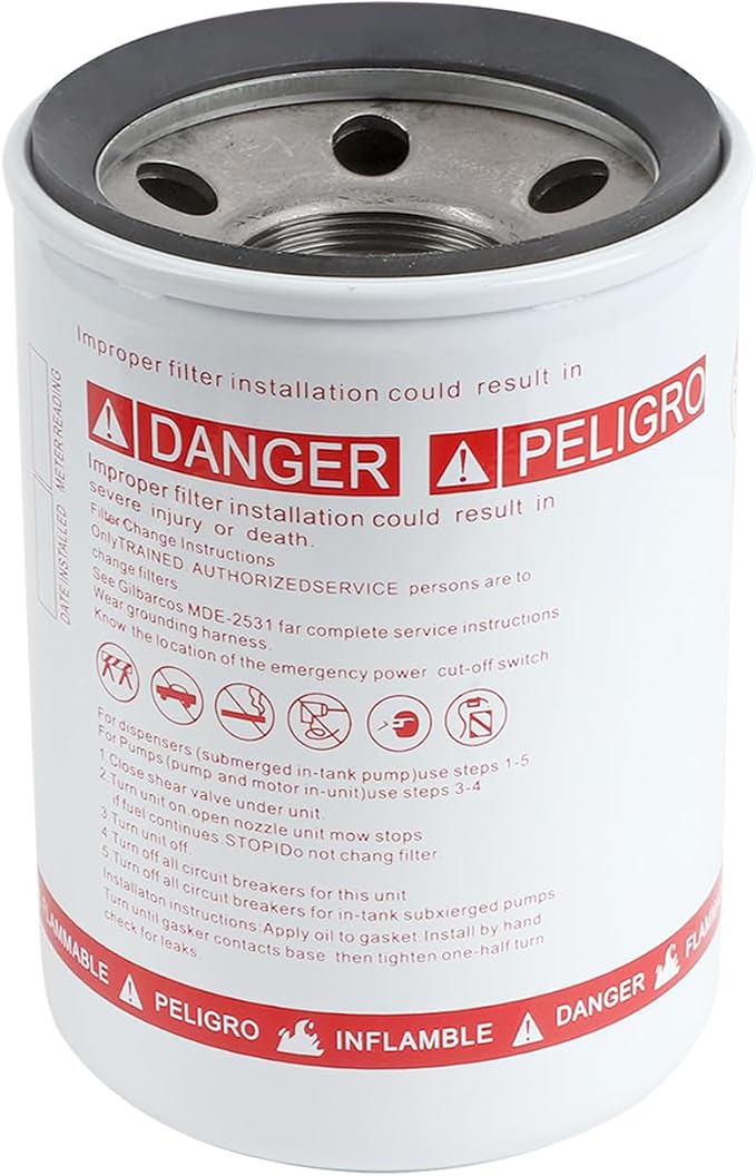 30 Micron Spin-on Fuel Filter Element, 25 GPM Diesel Gasoline Compatible by Dtomi