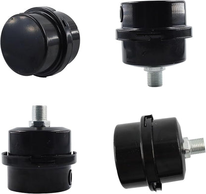 2PCS 1/2’’ Metal Air Compressor Intake Filter Sound Muffler, Thread Air - Image 2