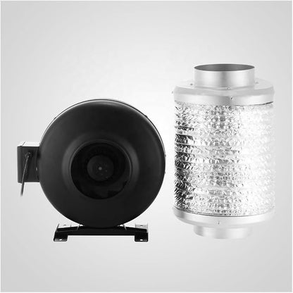 6" Inline Exhaust Fan Carbon Filter Kit Air Blower Scrubber Odor Control Wide - Image 7