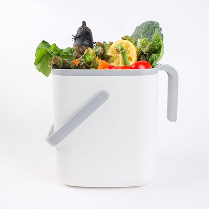 BLUE GINKGO Kitchen Compost Bin – Filter-Free, Odor-Tight Countertop Food Waste - Image 7