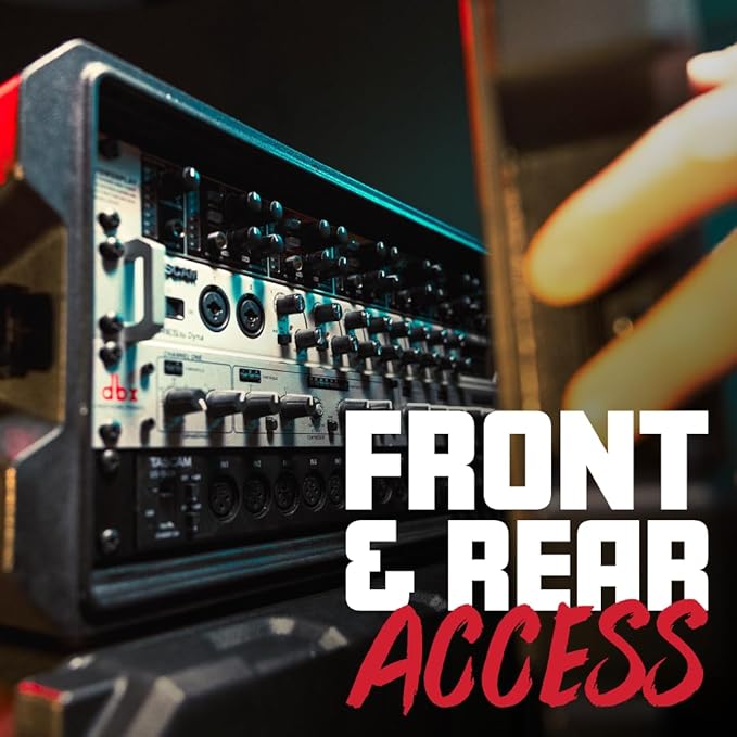 Gator Cases Pro Series 6U Rack Case with Standard 19" Depth, Roto Molded Made in USA (G-PRO-6U-19)