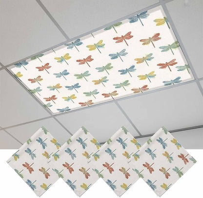 Fluorescent Light Covers for Ceiling Lights Watercolor Dragonfly Magnetic Light by Home+L6